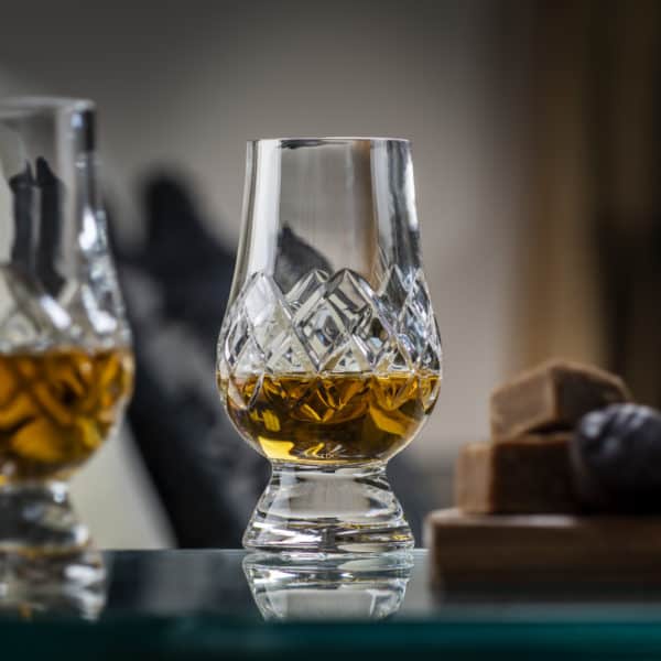 Glencairn Crystal Our mouth blown and hand cut Glencairn Glass is the ultimate interpretation of our classic <a href="https://glencairn.co.uk/product/glencairn-glass/">Glencairn Glass</a>. The wide crystal bowl allows for the fullest appreciation of the whisky’s colour and the tapering mouth of the glass captures and focuses the aroma on the nose. The cut whisky glass is supplied in a premium matte black carton or you can upgrade to a gift set for gifting to a loved one – or to yourself!