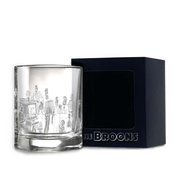 Glencairn Crystal We are proud to present this crystal tumbler featuring Scotland's favourite family. The smooth feel and fun design of these handmade crystal tumblers make them ideal gifts for fans of the iconic Broon’s family.