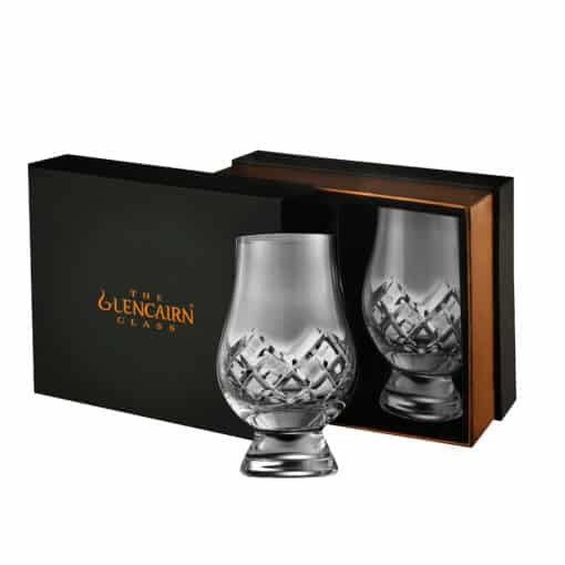 Cut Glencairn Glass | Cut Crystal Glasses Set of 2 | Glencairn Crystal