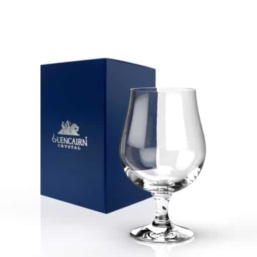 Glencairn Crystal Our beautifully hand cut Montrose suite features sweeping cuts on the glassware inspired by the folds of the Scottish kilt. The beer tankard is supplied in a luxurious navy gift box lined with navy satin, perfect for gifting to a beer drinker. If a half pint is too small for you, check out the <a href="https://glencairn.co.uk/product/montrose-pint-beer-tankard/">Montrose Pint Beer Tankard</a>.