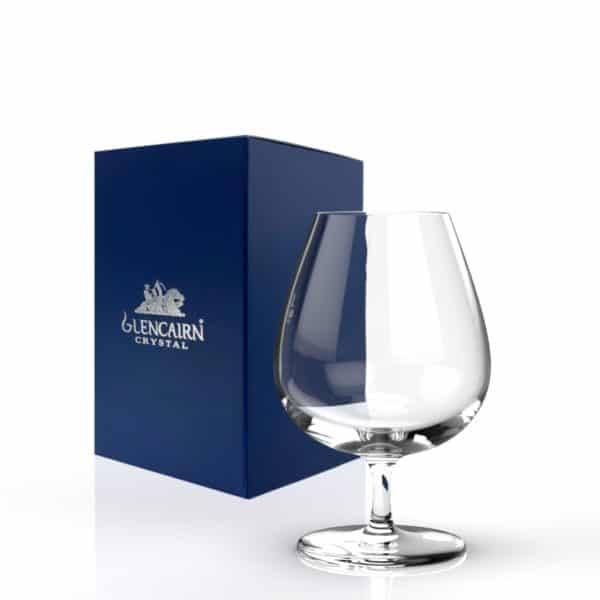 Glencairn Crystal Are you in need of crystal brandy glasses? Made from high quality lead free crystal and supplied in a premium navy gift box, this is a great crystal clear glass for brandy drinkers.