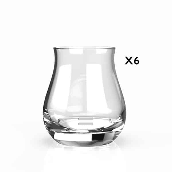 Glencairn Crystal Our Glencairn Mixer is a multi-functional crystal glass that can be used with a range of spirits, leaving enough room to add ice and garnish for enhancement. <strong>This discounted Mixer glass has 2 convenient measurement lines on it approx 35ml and 15ml.</strong> Supplied in a trade carton of 6, a great glass for any spirit drinker.