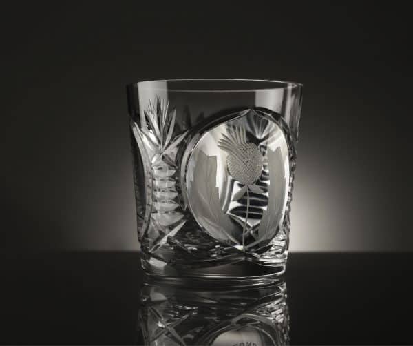 Bothwell Whisky Tumbler with Thistle Cut
