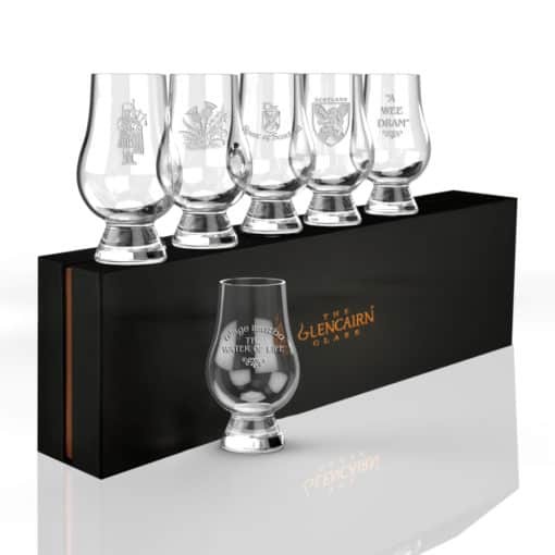 Glencairn Crystal Drink your dram from the official glass for whisky - the Glencairn Glass! The wide crystal bowl allows for the fullest appreciation of the whisky’s colour and the tapering mouth of the glass captures and focuses the aroma on the nose. Supplied in a gift carton, this whisky glass is perfect for gifting to a whisky lover. Looking to order in bulk for an event? See our discount option for the <a href="https://glencairn.co.uk/product/glencairn-glass-trade-pack/">Glencairn Glass</a>.