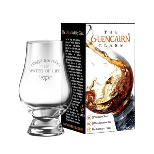 Glencairn Glass | "Water Of Life" | Whisky Glass Engraved