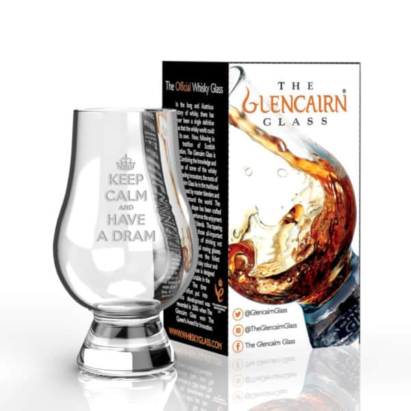 Glencairn Glass | Engraved with Keep Calm design, British Gifts
