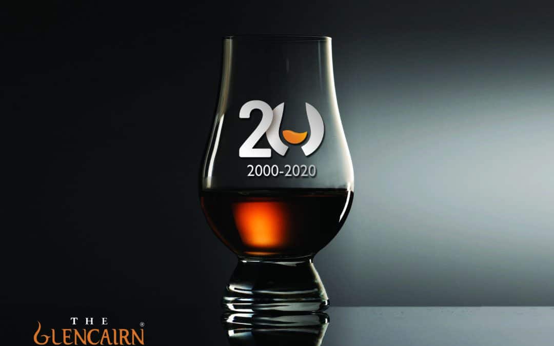 Glencairn Glass with 20th anniversary logo.