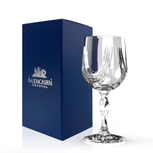 Glencairn Crystal If you are in need of the perfect white wine glass then look no further than this one. The perfect shape, size and weight, this wine glass is made from high-quality lead free crystal and supplied in a premium navy gift box, perfect for wine drinkers. Upgrade to a <a href="https://glencairn.co.uk/product/jura-white-wine-gift-set-of-2/">luxurious gift set</a> if you are looking for a wonderful wine present.