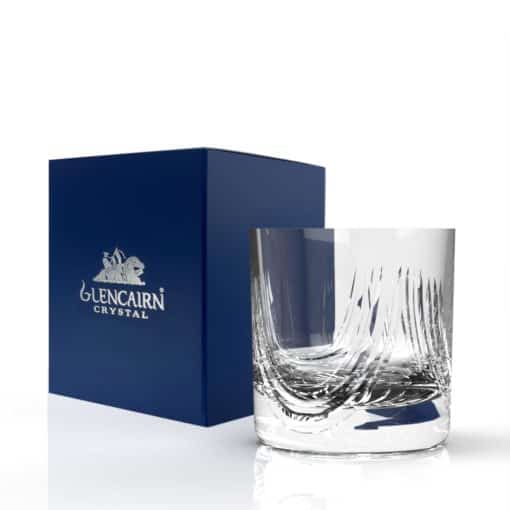 Glencairn Crystal Our beautifully hand cut Montrose suite features sweeping cuts on the glassware inspired by the folds of the Scottish kilt. The crystal bowl is supplied in a luxurious navy gift box lined with navy satin, perfect for gifting to family and friends.