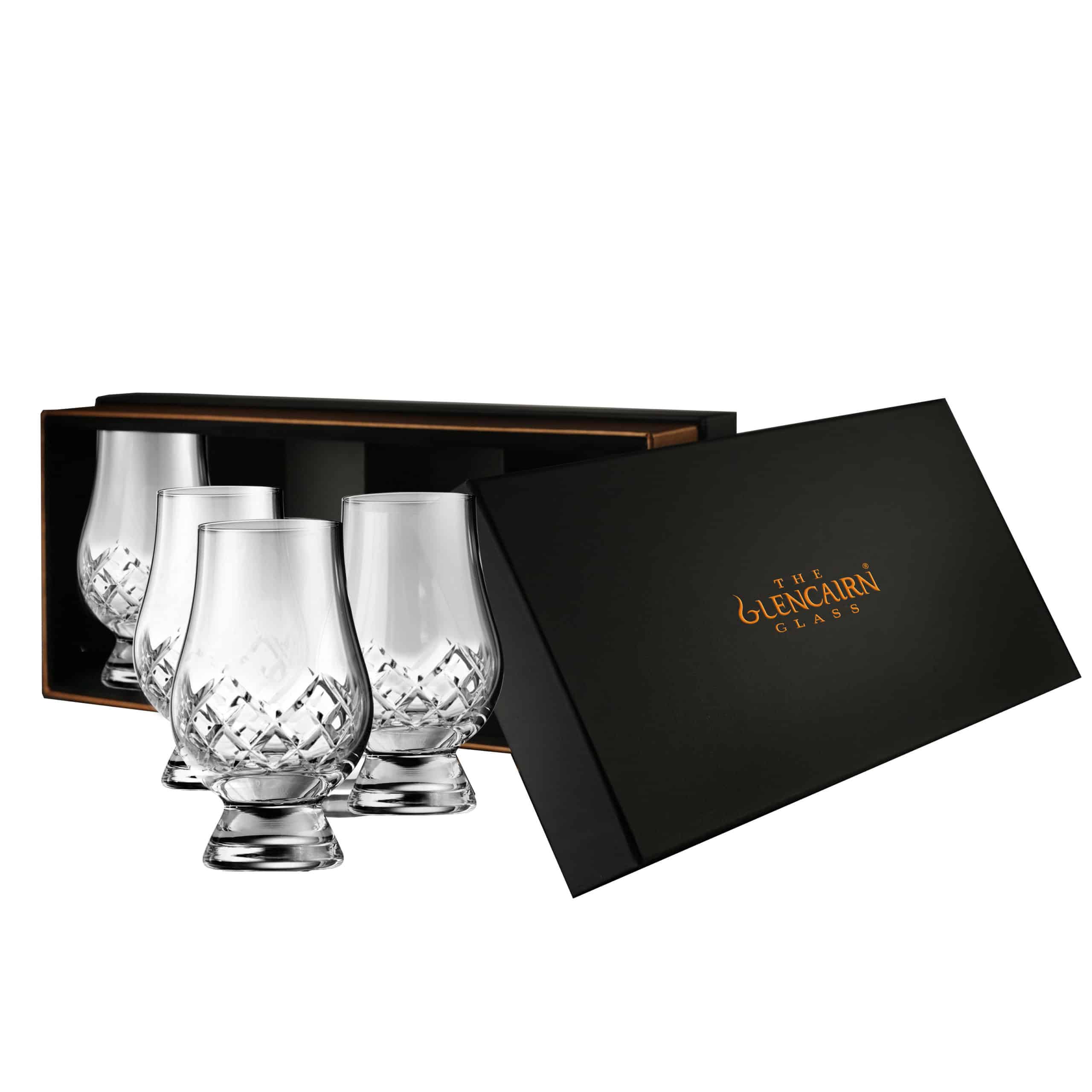 Cut Glencairn Glass | Crystal Whisky Glasses set of 4 | Glencairn Crystal