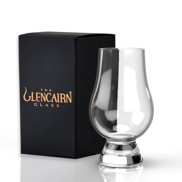 Glencairn Crystal Drink your dram from the official glass for whisky - the Glencairn Glass! The wide crystal bowl allows for the fullest appreciation of the whisky’s colour and the tapering mouth of the glass captures and focuses the aroma on the nose. Supplied in a matte black premium gift carton, this Glencairn whisky glass is perfect for gifting to a whisky lover. Looking to order in bulk for an event? See our discount option for the <a href="https://glencairn.co.uk/product/glencairn-glass-trade-pack/">Glencairn Glass</a>.
