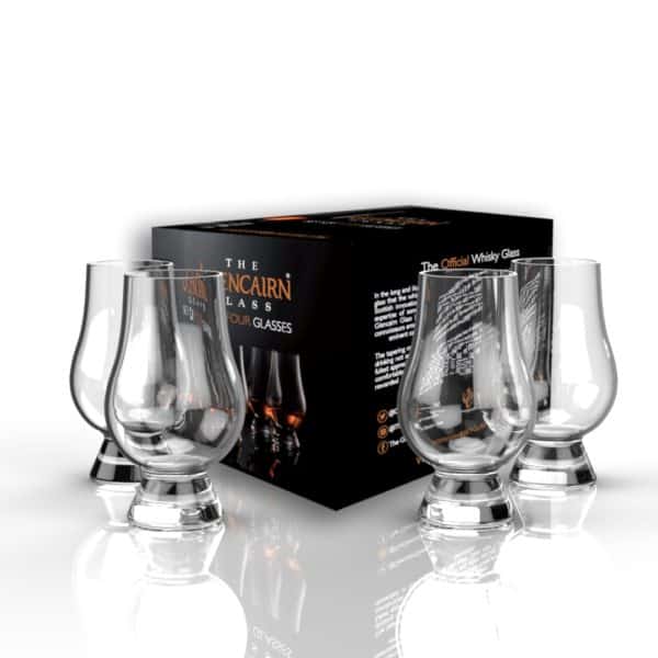 Glencairn Crystal Drink your dram from the official glass for whisky - the <a href="https://glencairn.co.uk/product/glencairn-glass/">Glencairn Glass</a>! The wide crystal bowl allows for the fullest appreciation of the whisky’s colour and the tapering mouth of the glass captures and focuses the aroma on the nose. Supplied in a gift carton, this is a great whisky glass gift set for a whisky lover.