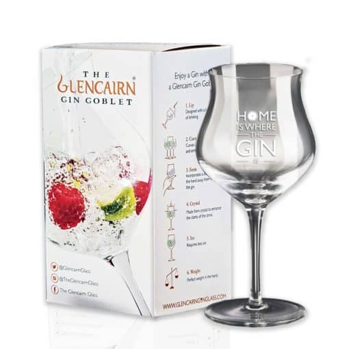 Glencairn Gin Goblet | "Home Is Where The Gin Is" | Crystal gin Glasses