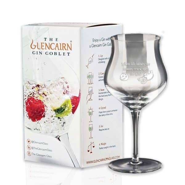 Glencairn Gin Goblet | "Let The Evening Be Gin" | Engraved Gin Glasses