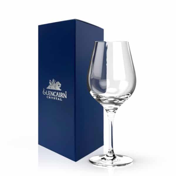 Glencairn Crystal If you are in need of the perfect red wine glass then look no further than the Jura Red Wine Goblet. The perfect shape, size and weight, this wine glass is made from high-quality lead free crystal and supplied in a premium navy gift box, perfect for red wine drinkers. Upgrade to a <a href="https://glencairn.co.uk/product/jura-red-wine-gift-set-of-2">luxurious gift set</a> if you are looking for a wonderful wine present.