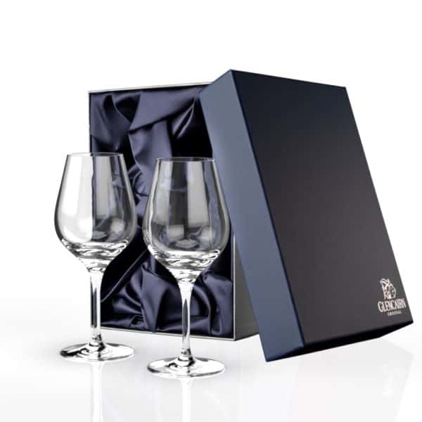Jura White Wine Glass Set of 2 | White Wine Glassware | Glencairn Crystal