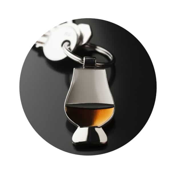 Glencairn Glass Keyring | Whisky Accessories | Keyring Gifts