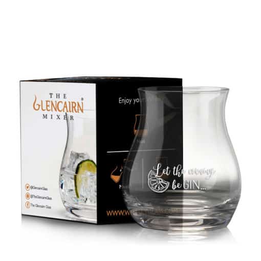 Glencairn Mixer | Let The Evening Be Gin | Engraved Liquor Glass