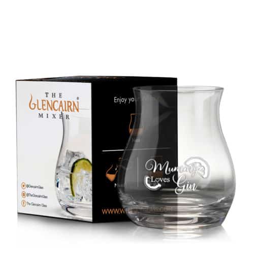 Glencairn Mixer | Mummy Loves Gin engraving | Personalised Mothers Day Gift