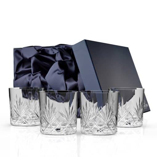 Edinburgh Whisky Tumbler Set of 4 | Cocktail Glasses | Glencairn Crystal