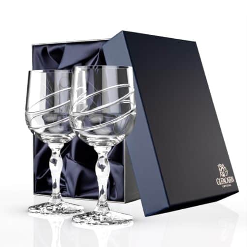 Glasgow Wine Goblets Set of 2 | Crystal Wine Glasses