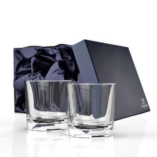 Iona Whisky Tumbler Set of 2 | Rock Tumbler Glasses | Glencairn Crystal