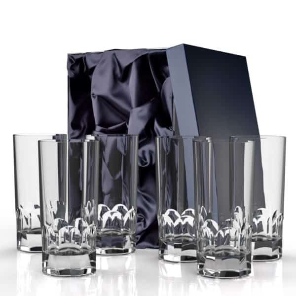 Lewis Highball Set of 6 | Mixer Glass set | Glencairn Crystal