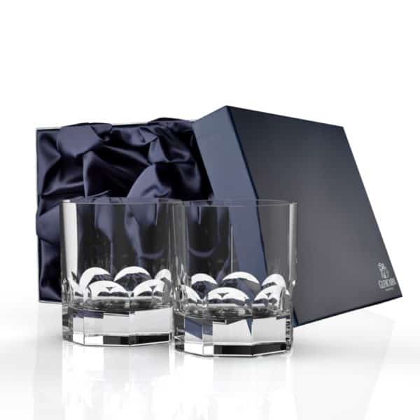 Lewis Whisky Tumbler Set of 2 | Whisky Gift Set | Glencairn Crystal