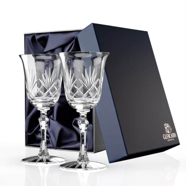 Skye Wine Goblet Set of 2 | Crystal Wine Glasses | Glencairn Crystal