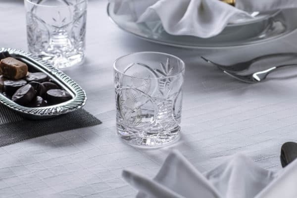 Glencairn Crystal The <a href="https://glencairn.co.uk/product-category/collections/bothwell">Bothwell</a> collection features an incredibly traditional yet elegant handcut pattern on high quality mouthblown crystal and was the first glassware range to emerge during the early days of Glencairn Crystal. The <a href="https://glencairn.co.uk/product/bothwell-thistle-whisky-tumbler">Bothwell Thistle Whisky Tumbler</a> features a thistle cut design on two panels of the glass with one blank panel for optional crystal engraving. The two glasses are supplied in a luxurious navy gift box lined with navy satin or why not upgrade to a <a href="https://glencairn.co.uk/product/bothwell-thistle-whisky-gift-set-of-4">gift set of four tumblers</a> or a <a href="https://glencairn.co.uk/product/bothwell-thistle-whisky-gift-set-of-6">gift set of six tumblers</a> for special occasions.
