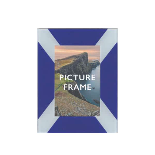 Glencairn Crystal <span class="_dda3618c _e7500b49" data-tn="pdp-item-description-content">Scotland Saltire Picture Frame is the perfect Scottish gift to hold memories and loved ones. </span> Supplied in a trade box. <strong>These items cannot be engraved.</strong>