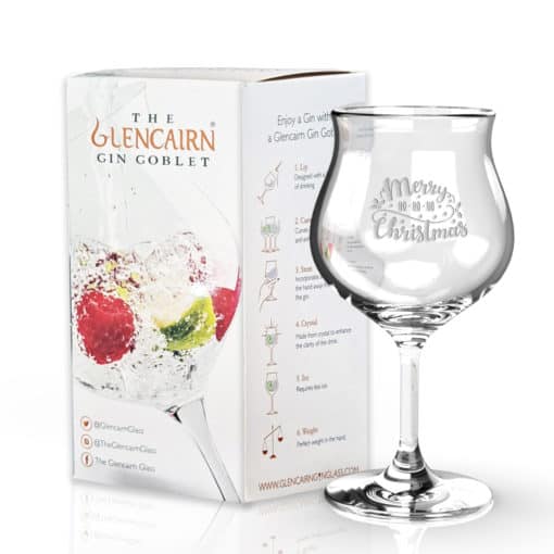 Glencairn Goblet Engraved with Merry Christmas | Gin gifts for Xmas