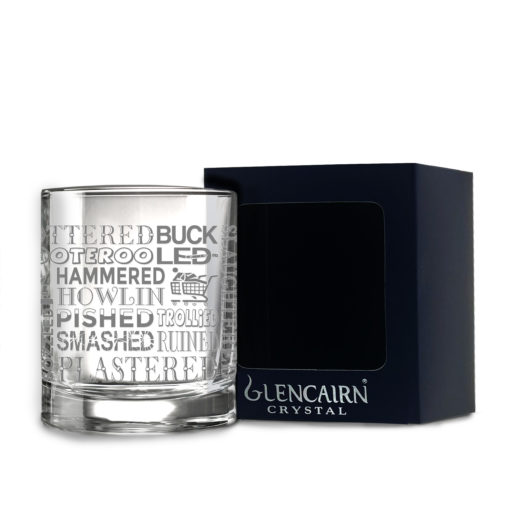 Drunk Glass Whisky Tumbler | Glencairn Crystal | Funny Gifts